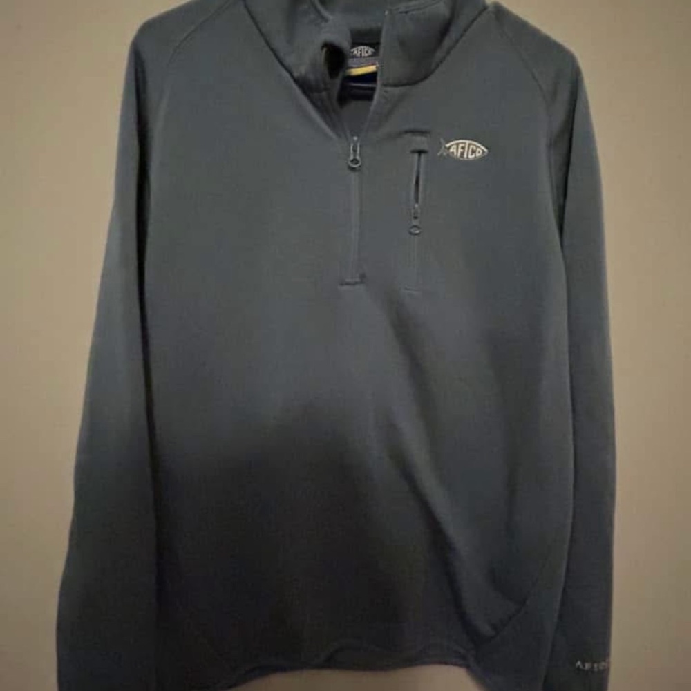 AFCO Gray Quarter-Zip Pullover
